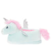 Kids Silver Unicorn Slippers